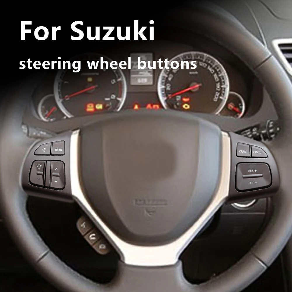 Cruise control steering wheel switch audio cable volume button For Suzuki Swift SX4 S-CROSS Vitara 2016 interior accessories