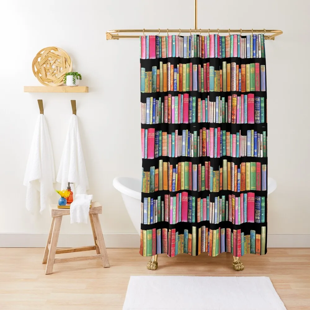 

Bookworms Delight / Antique Book Library for Bibliophile Shower Curtain Waterproof Fabric Shower Anime Shower Curtain