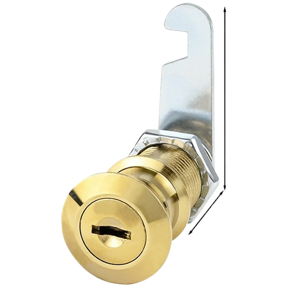 Zinc Alloy Drawer Lock with Handle for Cabinet Doors Wardrobes For File Cabinets Storage Units 46x26x26mm for Black Silver Gold