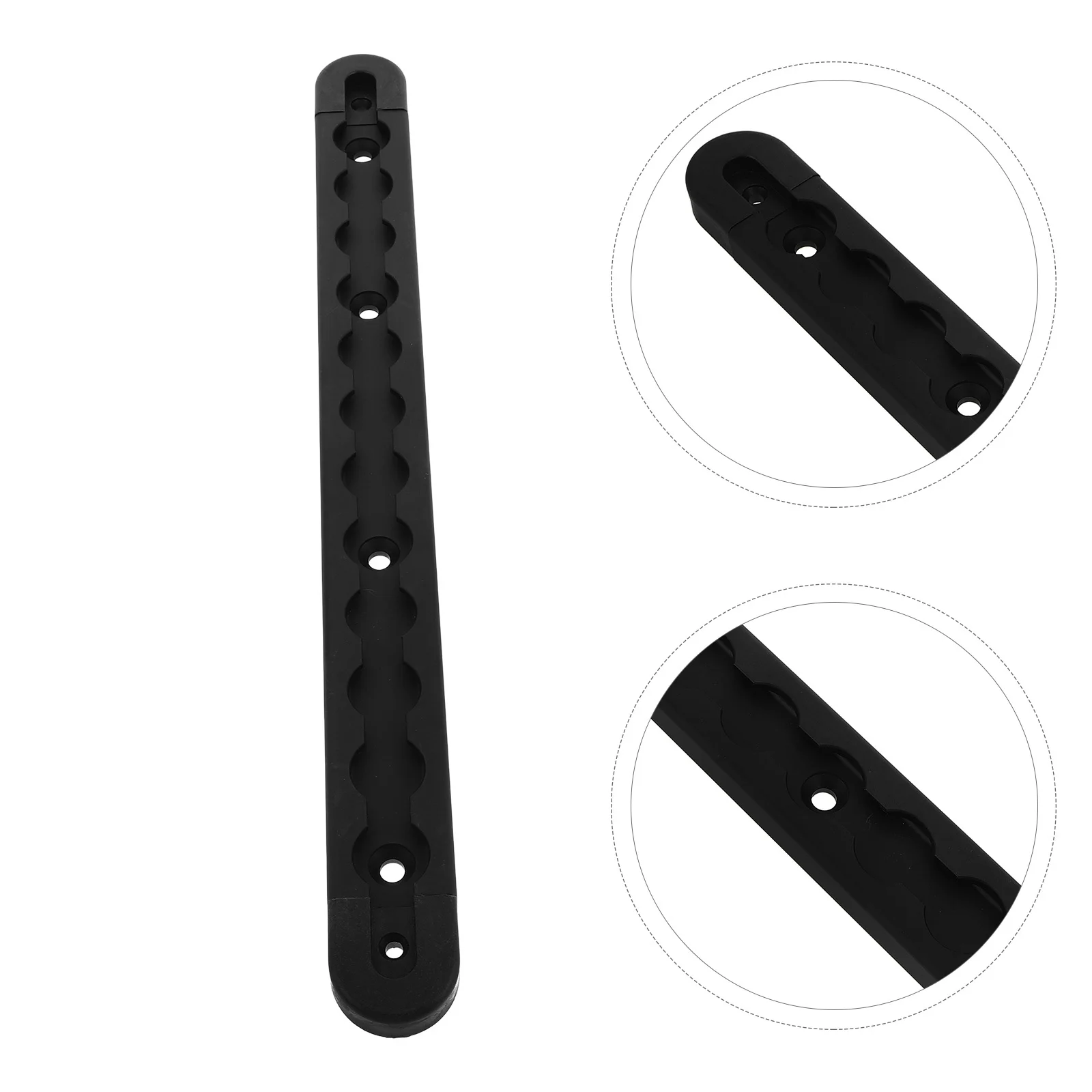 

Black 12 Length Aluminum Rail Heavy Duty Trailer Truck Bed Rv Cargo Tie Down Trailer Tie Down System