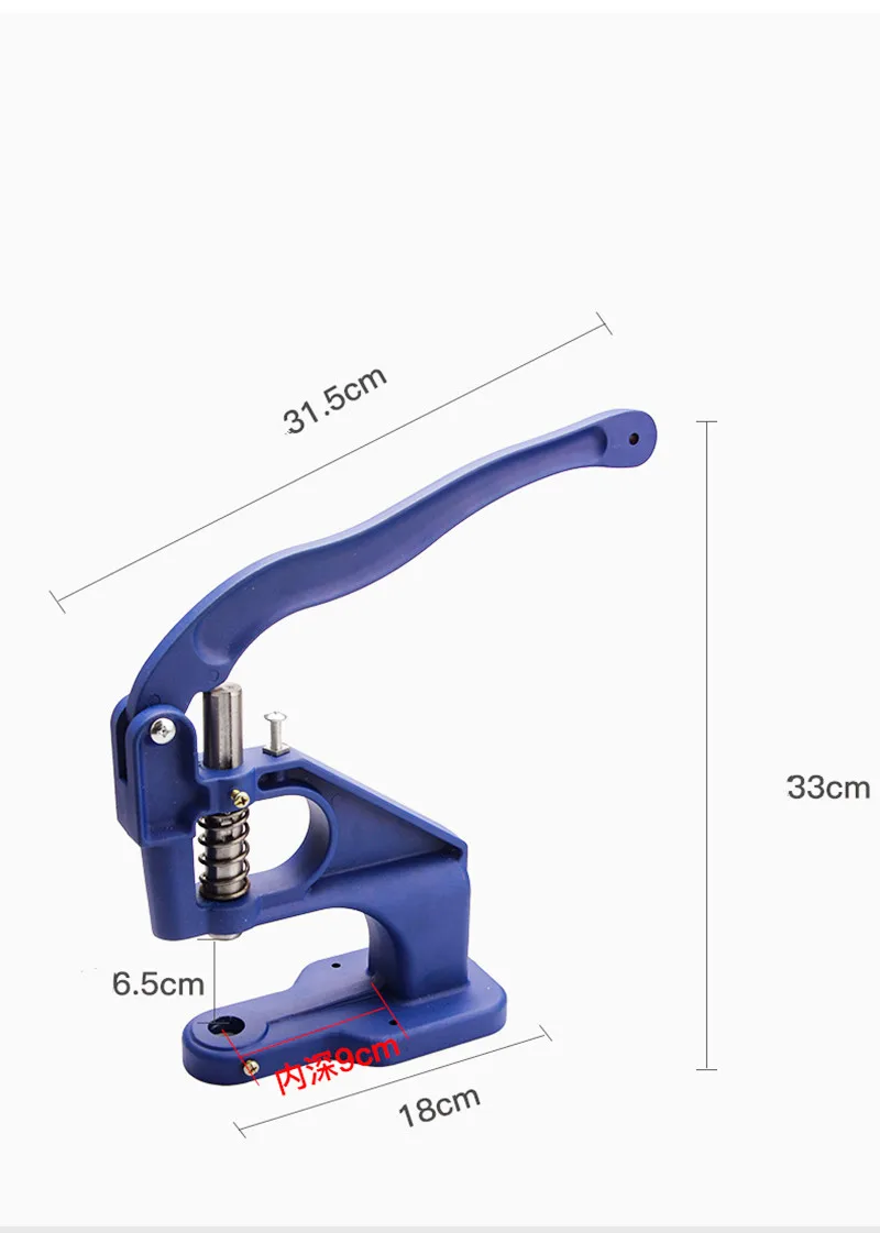 Grommet Eyelet Machine Punch Manual Installation Tool Hand Press Sew Pressing Clamp Machine DIY Manual Snap Eyelet Press Craft