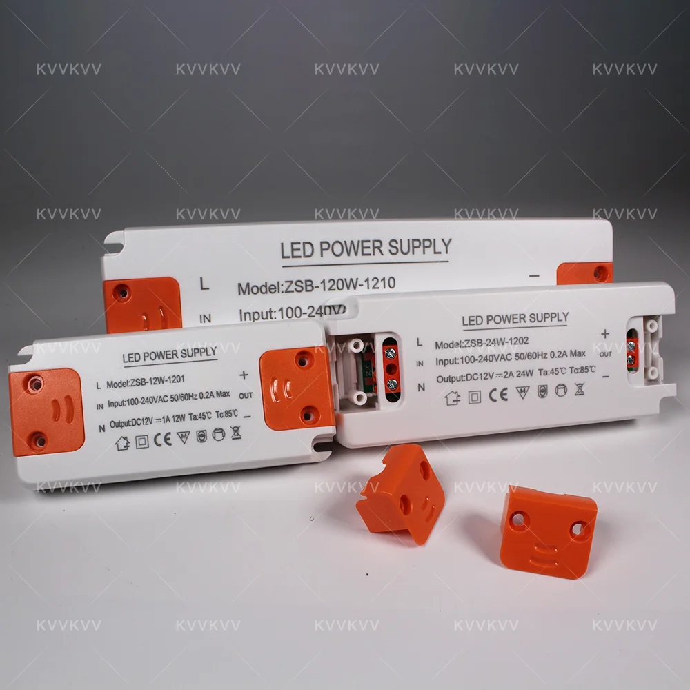 LED Driver 12W 18W 24W 36W 60W 120W LED Power Supply AC 110 220V Power Supply DC12V LED Transformer Adapter For LED Strip Lights