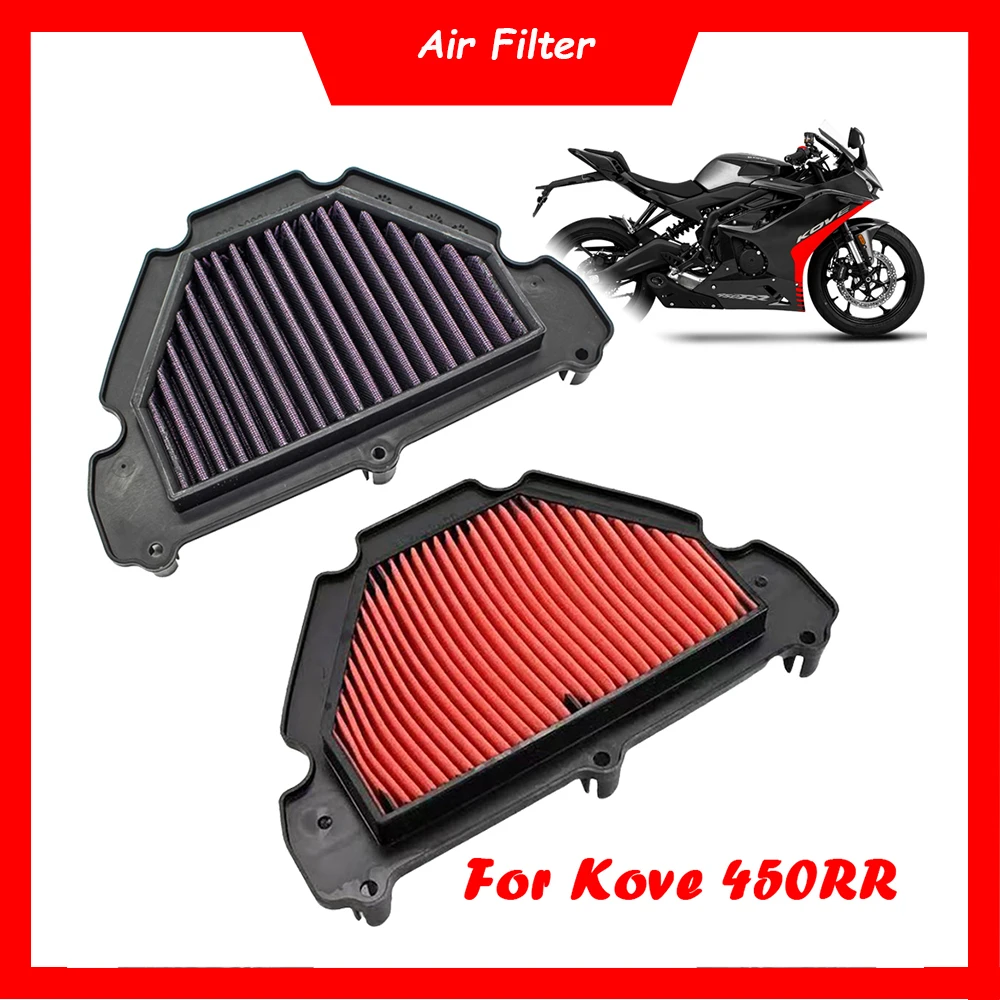 

Motorcycle Replacement Engine Air Filter Cleaner High Flow Air Intake Filter Element For KOVE 450RR 450 RR ZF400GS-A