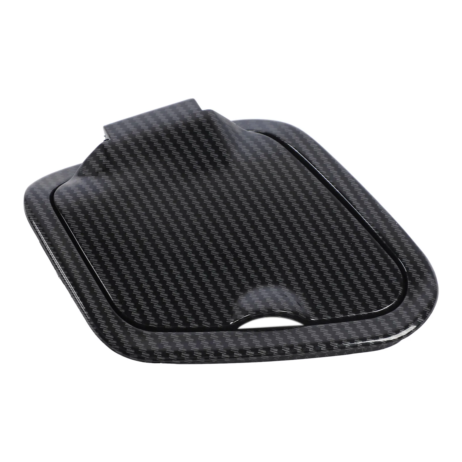 Side Storage Pocket Cover for NMAX 125 155 2020-2024 - Carbon Fiber Look ABS Plastic, Quick Snap-On Install, Waterproof & Anti