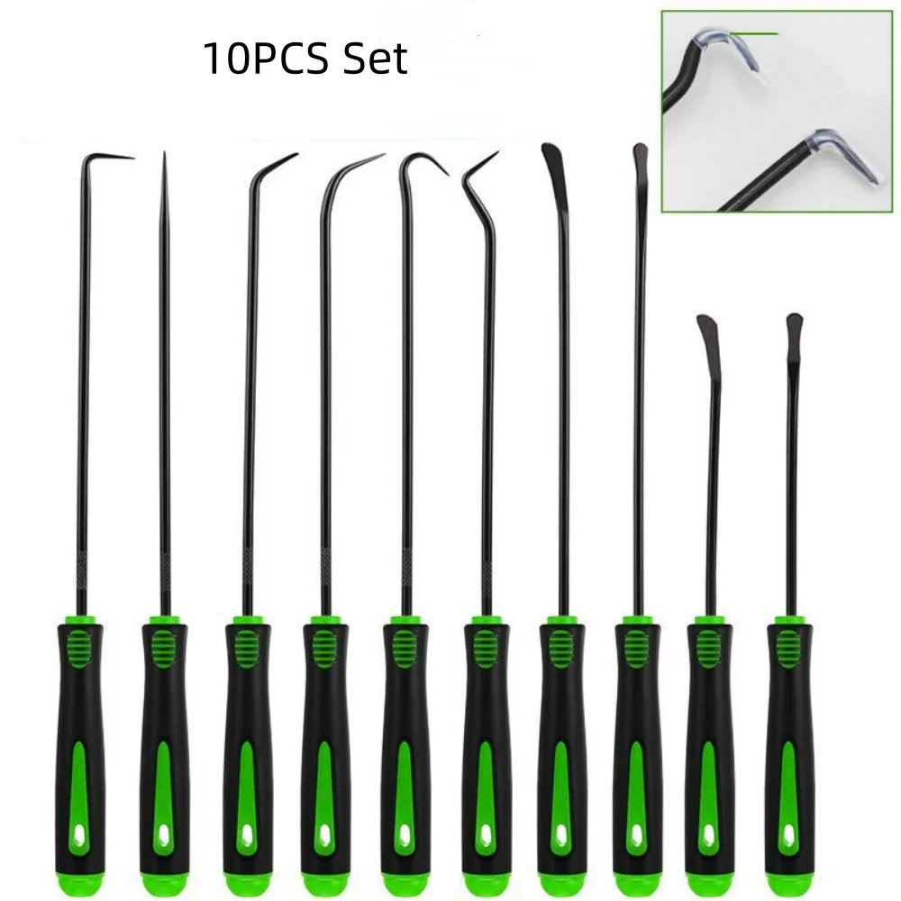 10Pcs Pick and Hook Set, Automotive Oil Seal O-Ring Gasket Remover, Mini Puller Hooks for Car Seal Gasket Removal Repair Tools