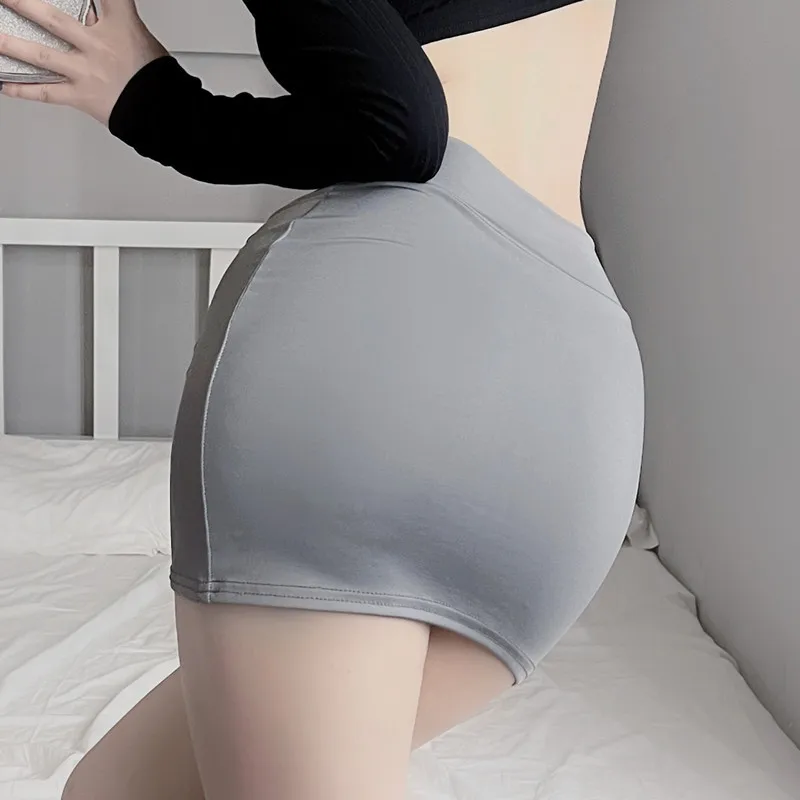 Hot Girl's Thin Skinny Micro Mini Skirt Sexy Women Casual Hip-Hugging Short Skirts Clubwear