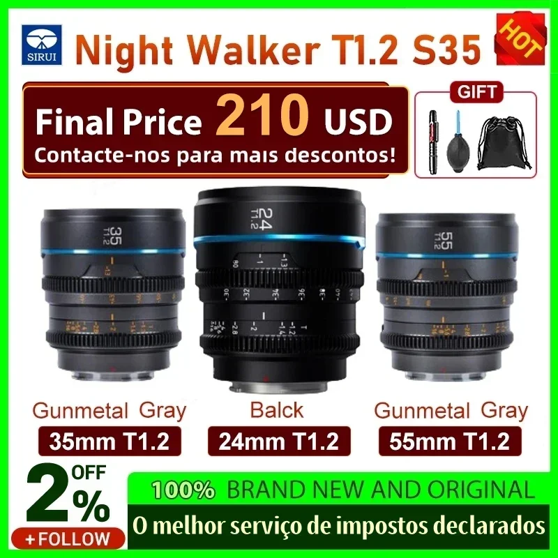 Sirui ナイトウォーカー 24mm / 35mm / 55mm T1.2 16mm 75mm S35