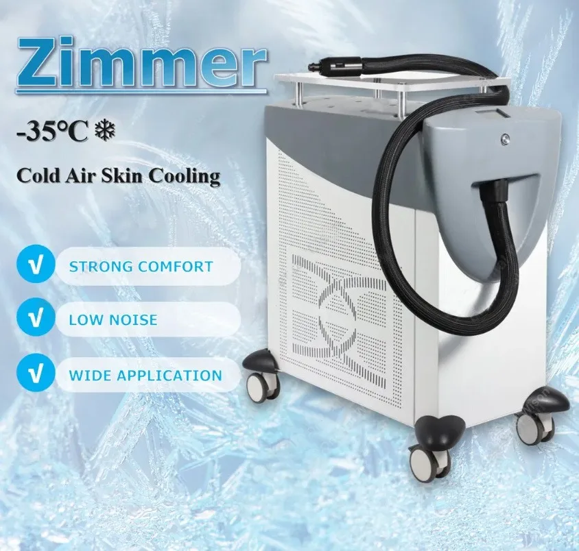 Popular Zimmer Cryo Blower Air Skin Cooling Machine Home Use Diode Laser Painless Standing