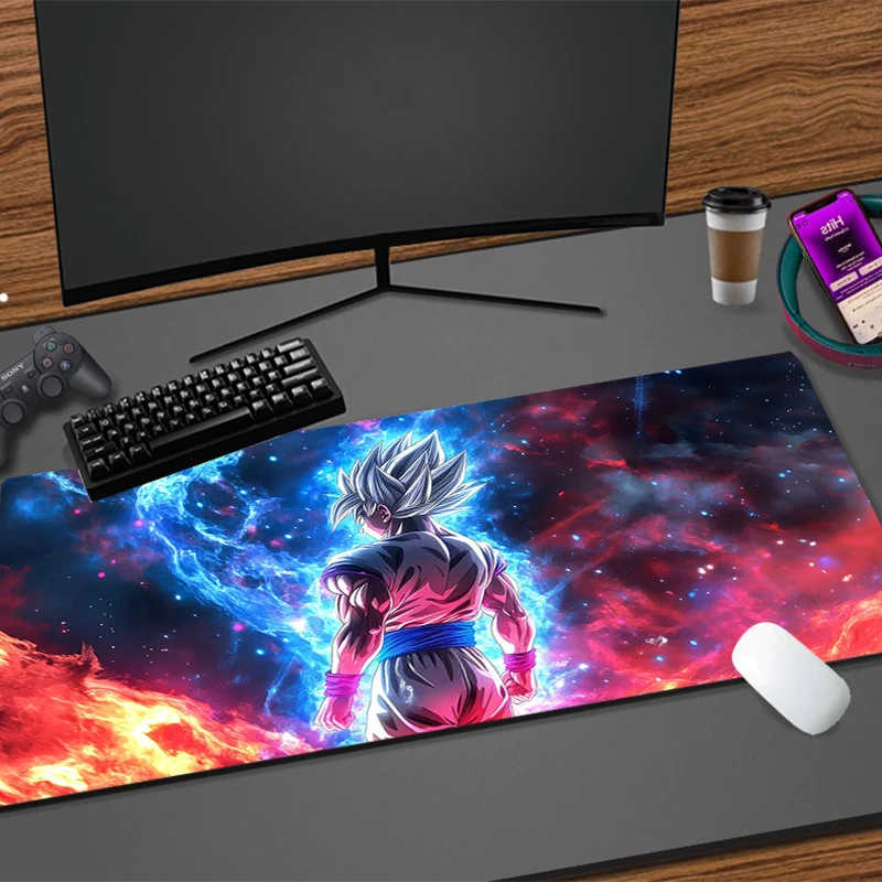

DBZ Mouse Pad Dragon Ball Gamer PC Computer Big 900x400 New Desk mat Keyboard Anime rug Gaming Accessories Mousepad Carpet