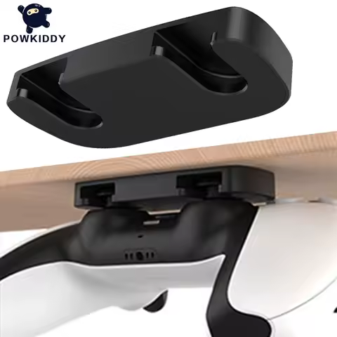 POWKIDDY Portable Game Controller Hanging Bracket For PS5 Under Desk Storage Stand Gamepad Hook Holder for PS5 PS4 Joystick