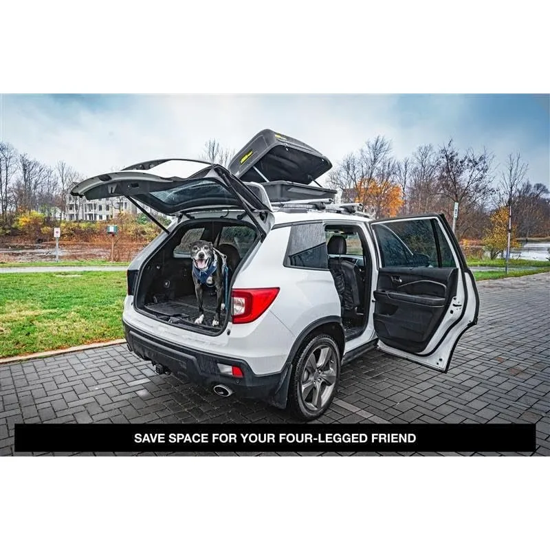Rooftop Cargo Carrier for Car Storage   Small Roof Rack Cargo Carrier   Heavy Duty Weatherproof Storage  Made in USA - 10