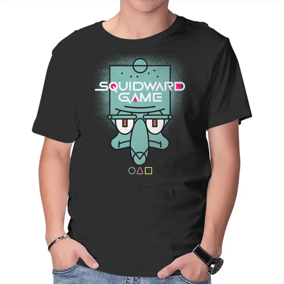 Squidward Game Unisex T-shirts for Man Woman Short Summer Tees Casual Cotton New Arrival Fashions Couple's Cloths