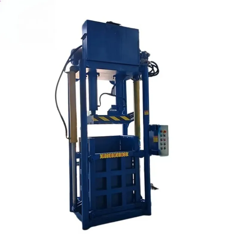 Vertical Hydraulic Baling Press Cotton Compress Baling Machine  Waste Clothing Baler Machine Customized