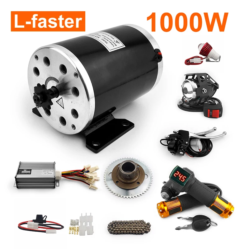 1000W Highspeed Motor Kit Change Child Gas ATV To DIY Electric 4-wheel Vehicle Gearless Engine For Mini Motorcycle Scooter Bike