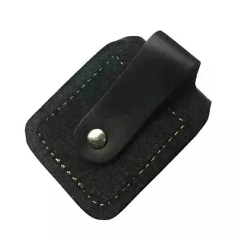 Funda de almacenamiento de mechero de cuero genuino cosida a mano, funda protectora para encendedor Zipp