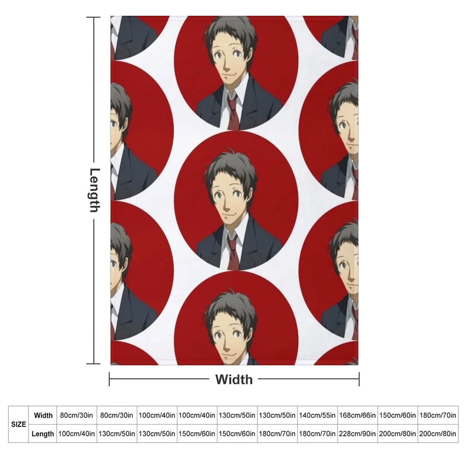 Adachi Portrait Throw Blanket Decorative Throw christmas decoration Loose Blankets