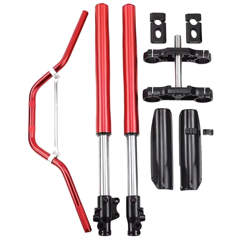 High Quality 710mm Inverted Front Suspension Fork Kit for Motorcycles Modified Body Parts & Frame Accessories New Condition