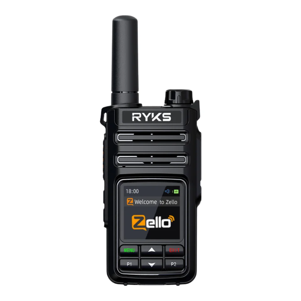 Zello Rádio PoC de Longa Distância, Smart Sim Card Walkie Talkie, Rede 4G LTE, 100km, Comunicação WiFi, Rádio bidirecional