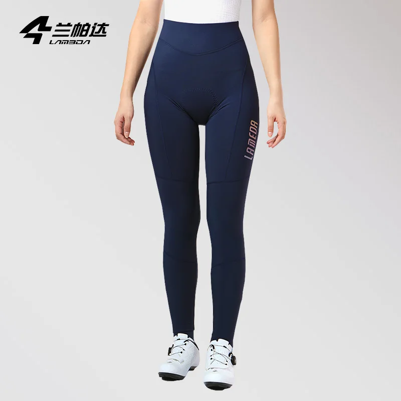 

LAMED Spring and Autumn Winter Festival fleece thermal cycling pants Women's anti-ultraviolet road cycling pants