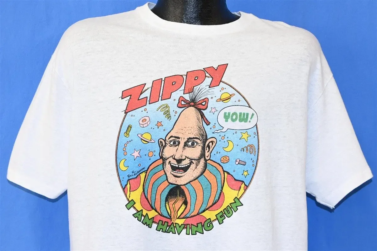 80s Zippy the Pinhead I Am Having Fun Bill Griffith Comic T-shirt