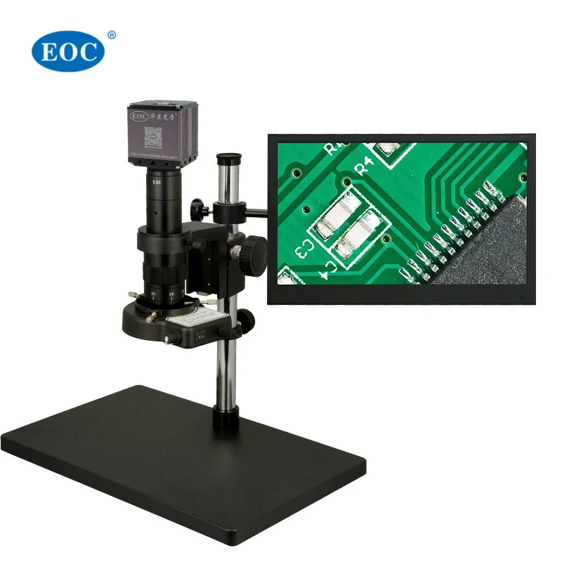 EOC microscope h-d-m-i SMT printed circuit board electronic repair industry electronic video microscope with 13 inch monitor