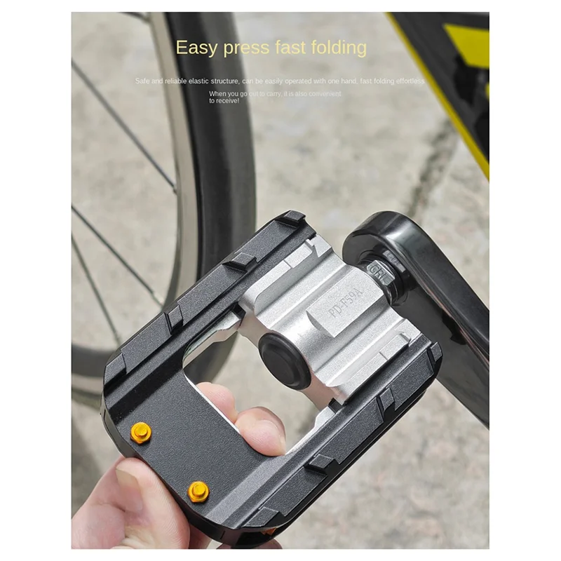 

Складные велосипедные педали из алюминиевого сплава, подшипники, педали для горного велосипеда, противоскользящие аксессуары для велосипеда