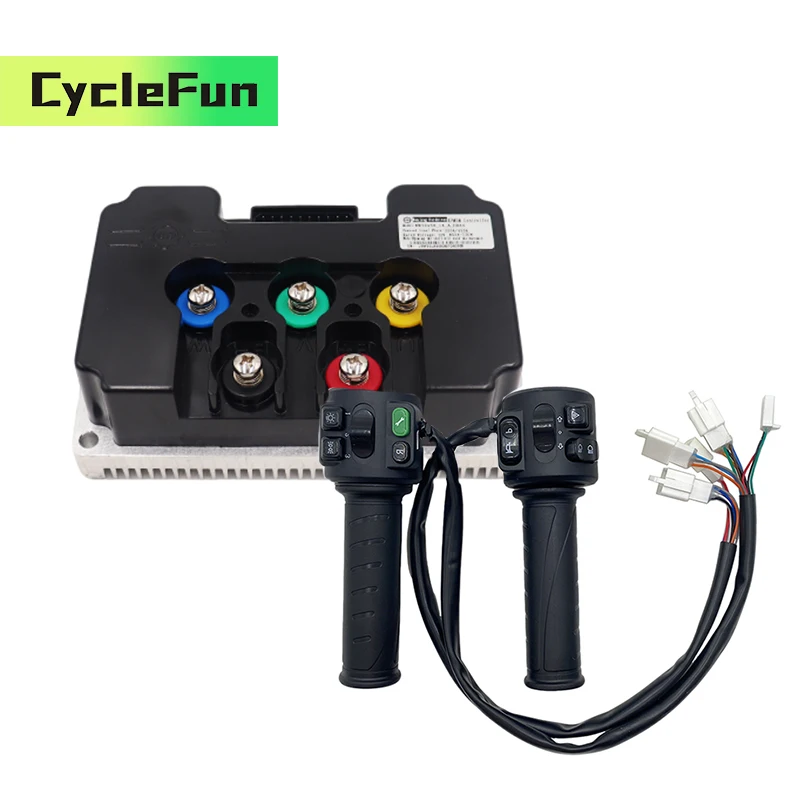 

Fardriver ND72680 4KW-6KW V2 Синусоидальный контроллер постоянного тока 680A 72V с комбинированным переключателем T08 для электрических скутеров, мотоциклов