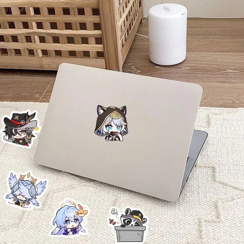 54PCS Kawaii Game Honkai: Star Rail Series Q Version Sticker Cartoon Character Creativity Printing Phone Case Suitcase Sticker view 5