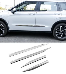 For Mitsubishi Outlander 2022 2023 2024 2025 Car Accessories ABS Plastic Chrome Side Door Body Molding Cover Trim 4pcs