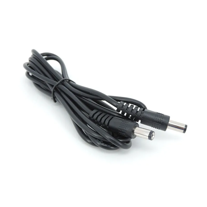 Cable de extensión de conector de fuente de alimentación de 12V CC, 10 piezas, 0,5 m/1M/2M, enchufe macho a macho, 5,5x2,1mm, cables adaptadores de cámara CCTV q1