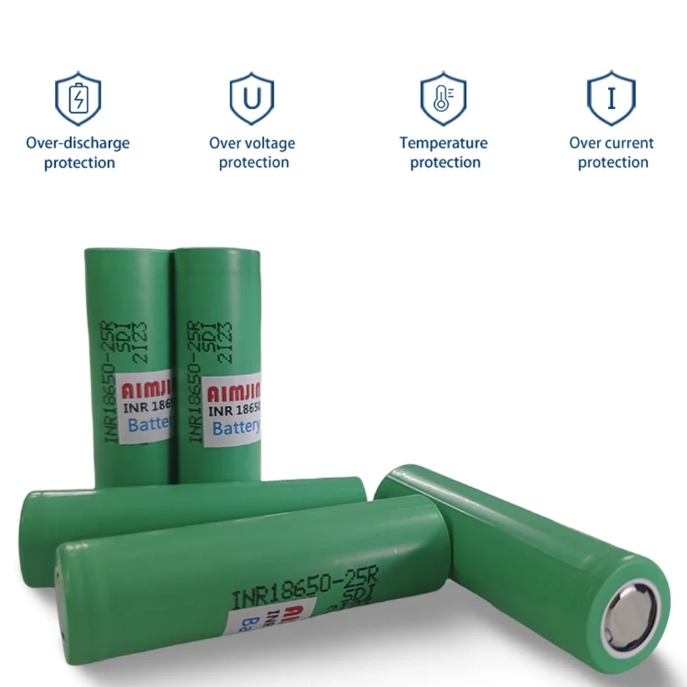 INR18650-25R 3.7V 2500mAh rechargeable lithium-ion battery For Remote Control Durable Batteries