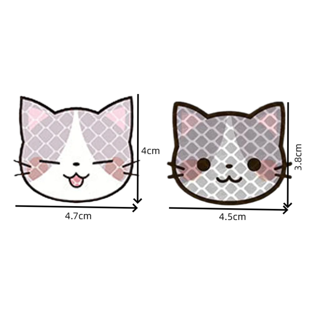 ملصقات الديكور الكرتون القط ملصقات عاكسة ذاتية اللصق مقاوم للماء خوذة دراجة نارية ملصقات ملصقات عاكسة