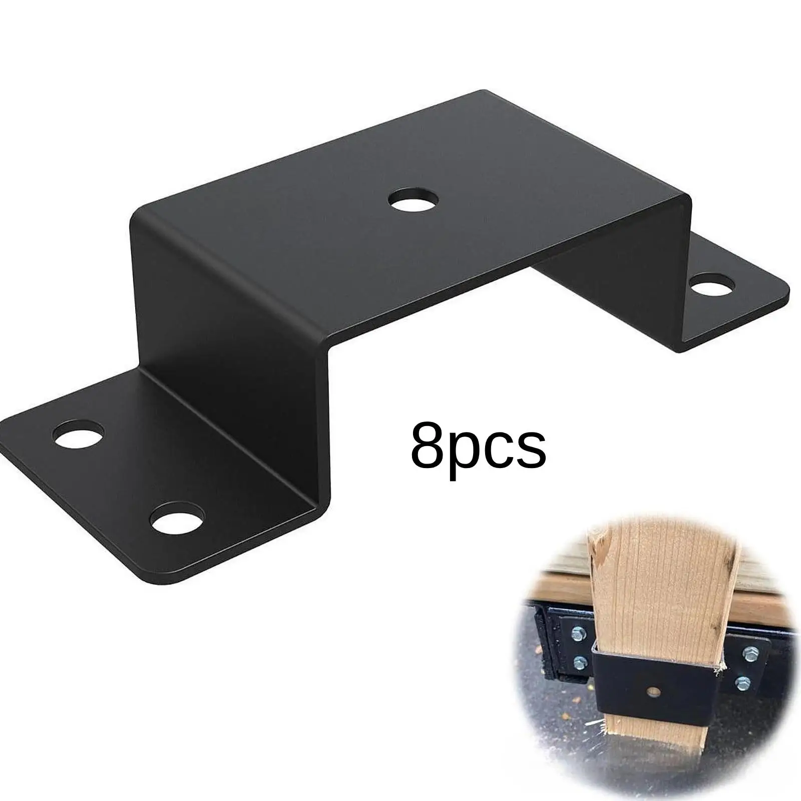 Practical Trailer Stake Pocket Bracket for 2x4 Posts Carbon Steel Quick Mount Design for Truck Trailers