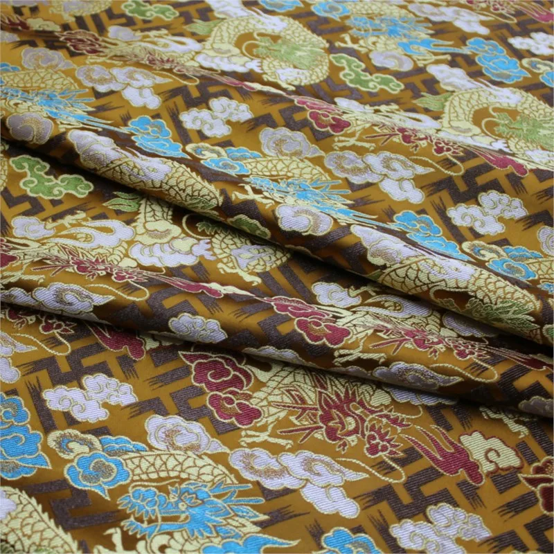 สไตล์จีนและฟิล์ม jacquard มือวาดผ้าตกแต่งผ้าไหมโบราณ