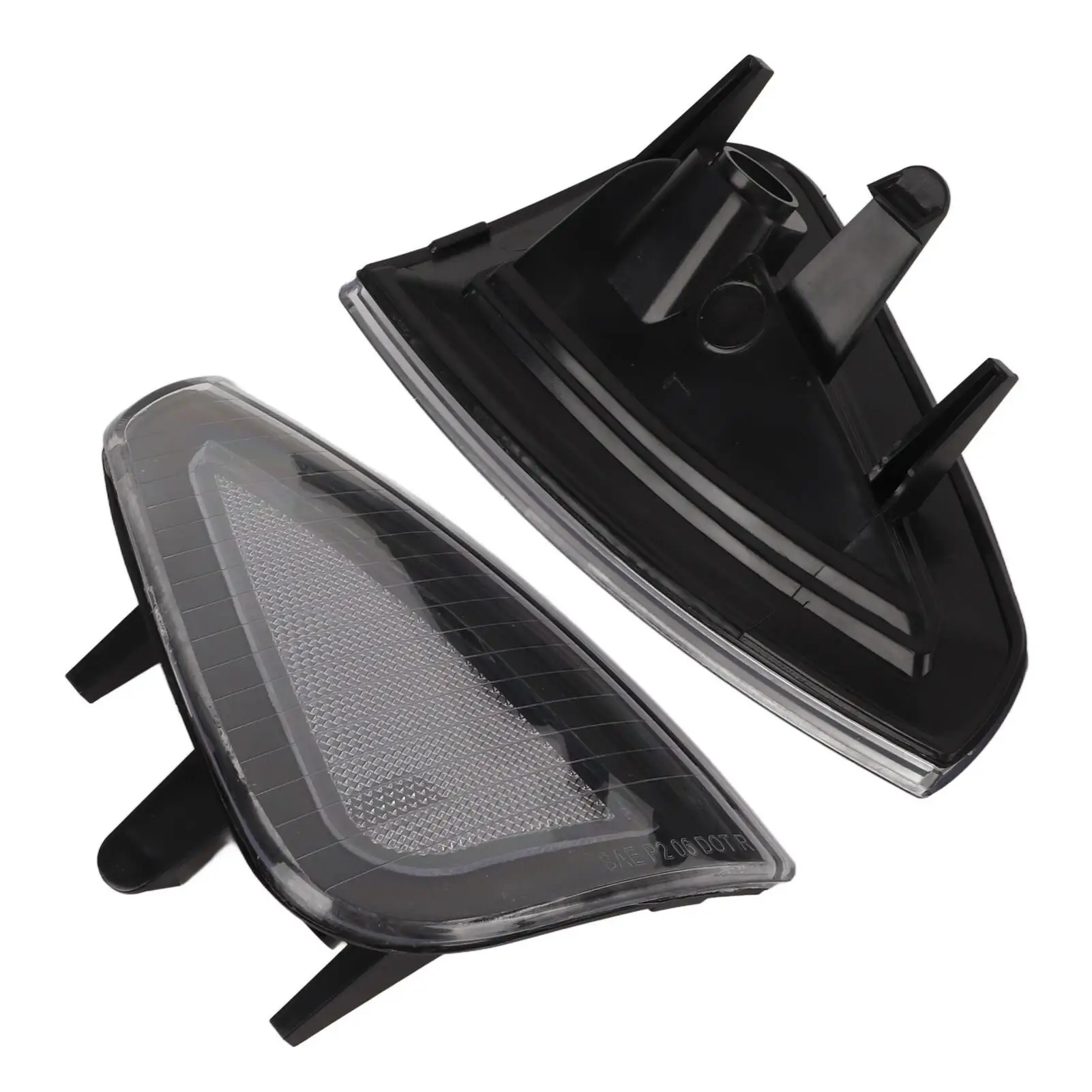 2 Pcs Front Turn Signal Light Cover 4806218AD Side Marker Lamp Cover for Dodge LX for SRT 8 2006 2007 2008 2009-2010