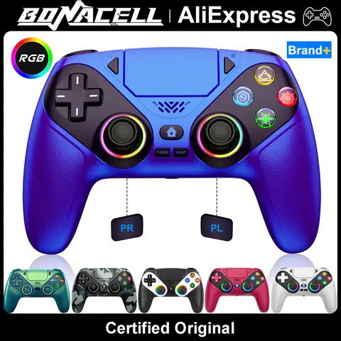 Controller for PS5/Playstion 5 Pro/Slim/PC Wireless Gamepad Hall Effect Trigger RGB Turbo Vibration Programmable Button Joystick