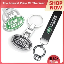 Luxury Leather Car Logo Keychain Key Rings Key Holder Auto Accessories For Land Rover Range Rover Sport Freelander 2 Evoque SVR