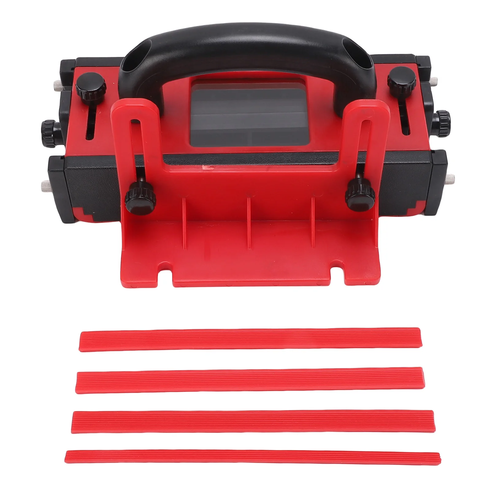 

Router Table Push Block with 4 Non Slip Strips Transparent Window Safe Cutting Woodworking Push Block for Band Saw Jointer