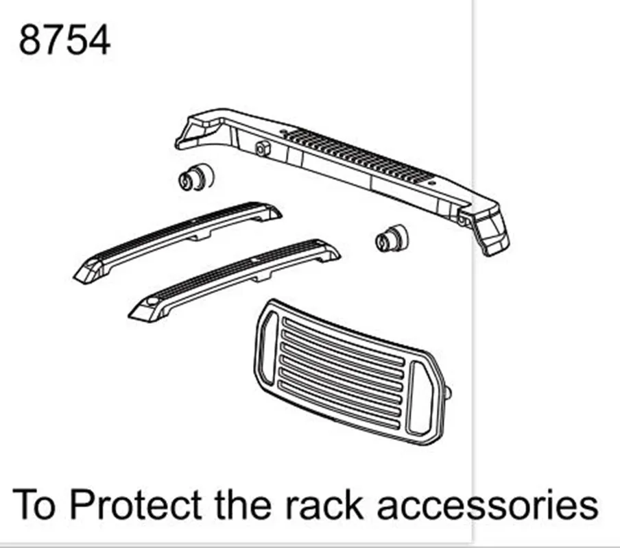 

ZD Racing MX-07 1/7 RC Car To Protect the rack accessories sliver Parts Accessories 8754