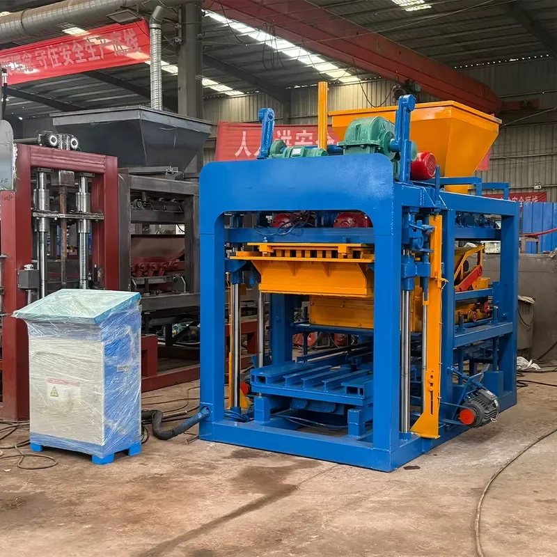 QTJ4-25 Automatic Block Machine Easy Operation Concrete Hollow Brick Making Machine Low Cost