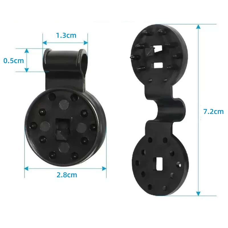 50-200PCS Heavy-duty Plastic Shade Cloth Clips Black Round Clamp Fixing Clips for Garden Greenhouse Patios Shade Net Fixing