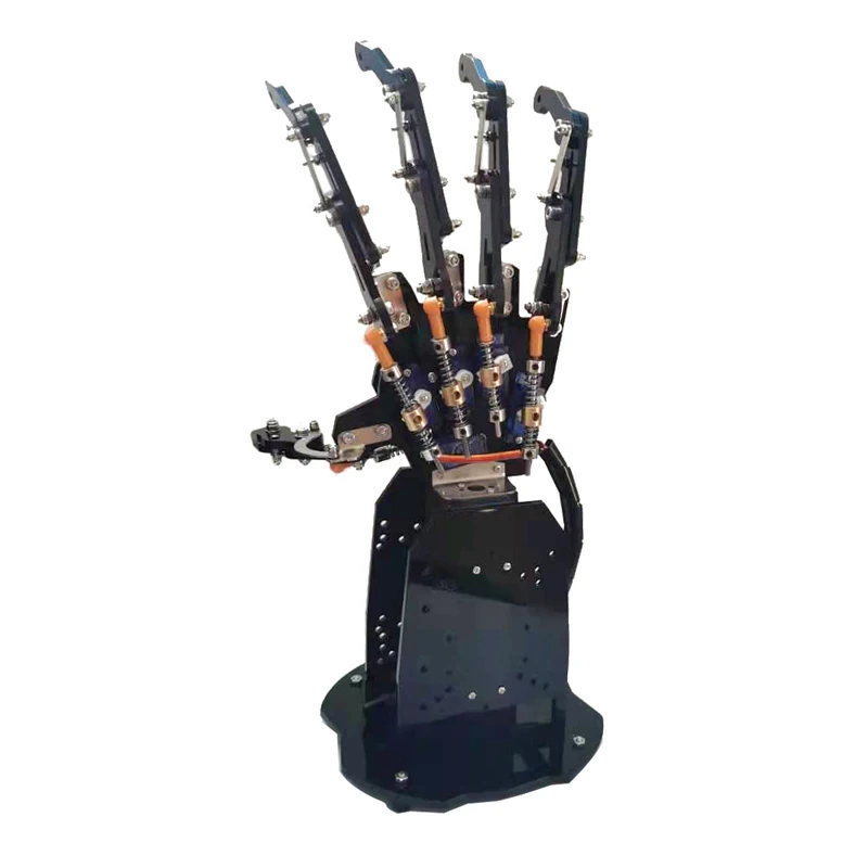 Five Fingers 5 Dof Bionic Robot Hand With Base Servo Control Mechanical Paw for Robot Kit Left and Right Hand Programmable Robot