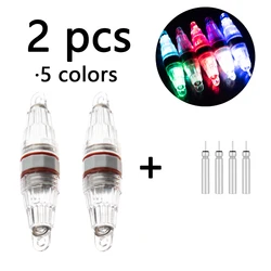 2 pcs LED dual head flashing fishing light, outdoor waterproof fish Lure light, IPX6 fishing net light，hairtail light