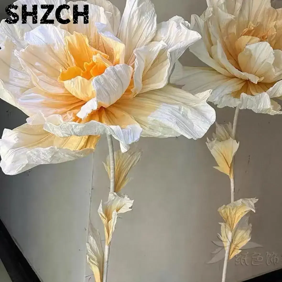 Giant Daisy Fake Flower for Wedding Decor Handmade Embossed Nordic Ins Style Paper Art Party Garden Decor Flower Home Decor