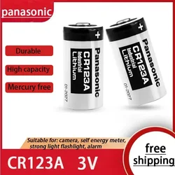 Original panasonic 123 lithium 3v arlo kamera batterie cr123a cr17345 dl123a el123a 123a