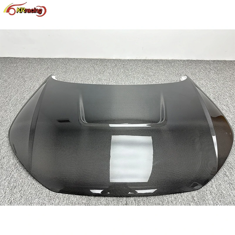 

Glossy Carbon Fiber Auto Parts Hood Bonnet For Audi TT TTS TTRS Carbon Hood 2015-2019