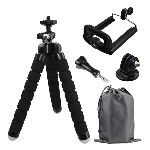 Elastyczny statyw typu Octopus Mini do Gopro Hero 13 12 11 10 9 8 7 Dji Action 6 5Pro Akcesoria do kamer