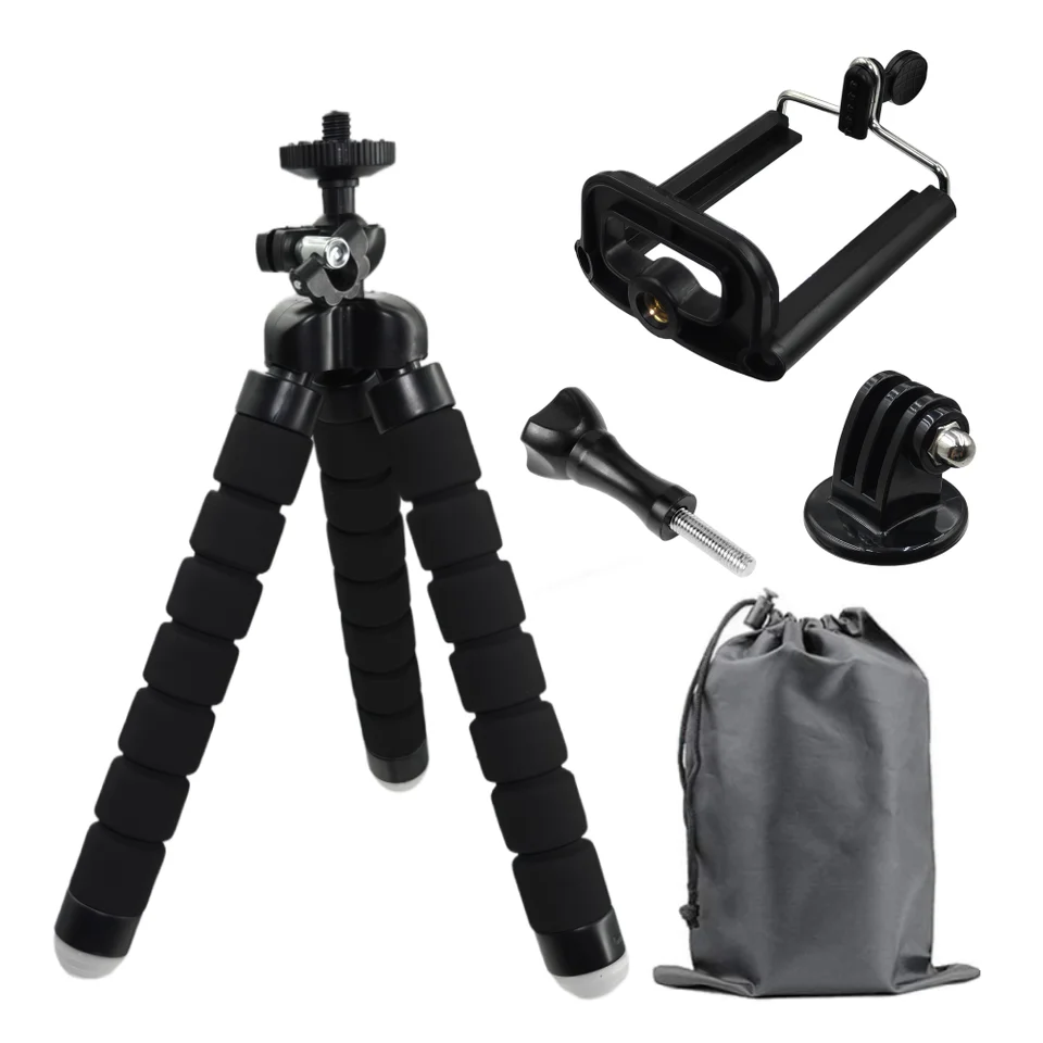 タコ足型フレキシブルミニ三脚、GoPro Hero 13 12 11 10 9 8 7、DJI