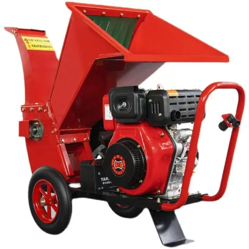 Excellent Quality Forestry Machinery Gaso line Pulverizer Tree Stump Crusher Wood Shredder For Branch Straw Chopper Shredder