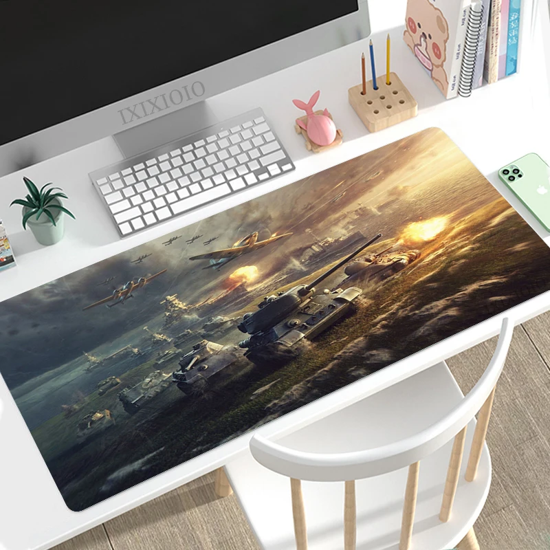 World of Tanks Mouse Pad Gaming XL Large New HD Mousepad XXL Mouse Mat Office Natural Rubber Carpet Gaming laptop Mice Pad